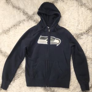 Seattle Seahawks Women's Logo Zip-Up Hoodie Size S